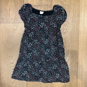 abercrombie kids Navy Floral Puff-Sleeve Dress